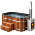 CedarForge Luxe Wood-Fired Soaking Tub