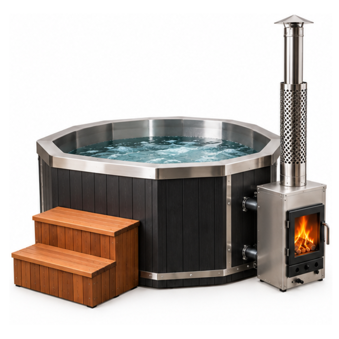NordicForge Blackwood Wood-Fired Hot Tub