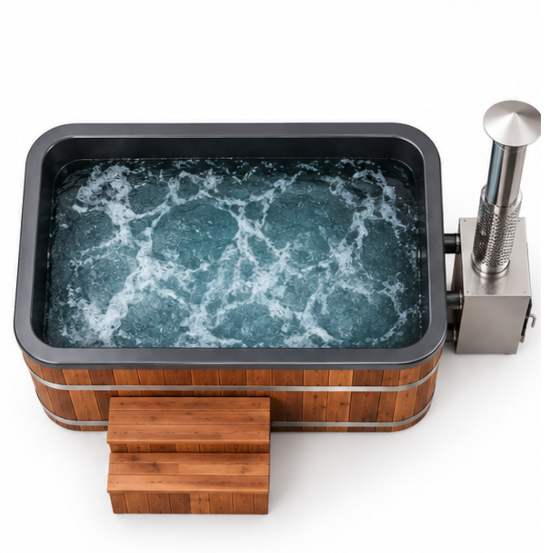 CedarForge Luxe Wood-Fired Soaking Tub