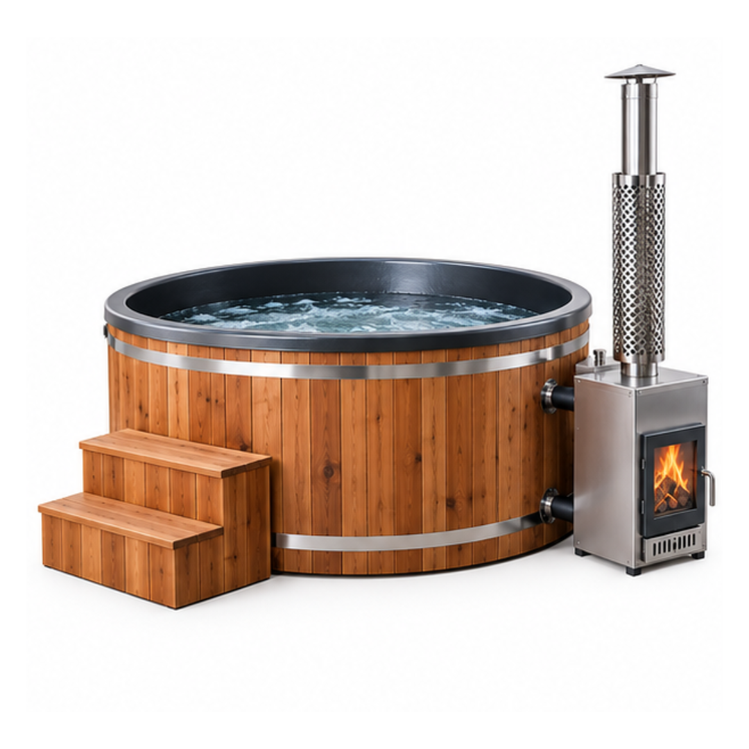 CedarHeat Nordic Wood-Fired Hot Tub