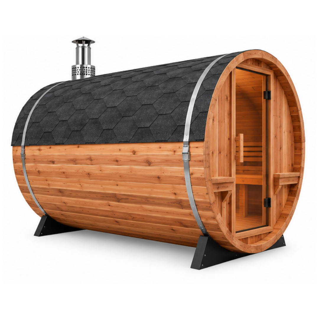 TimberFlame Classic Wood-Fired Barrel Sauna