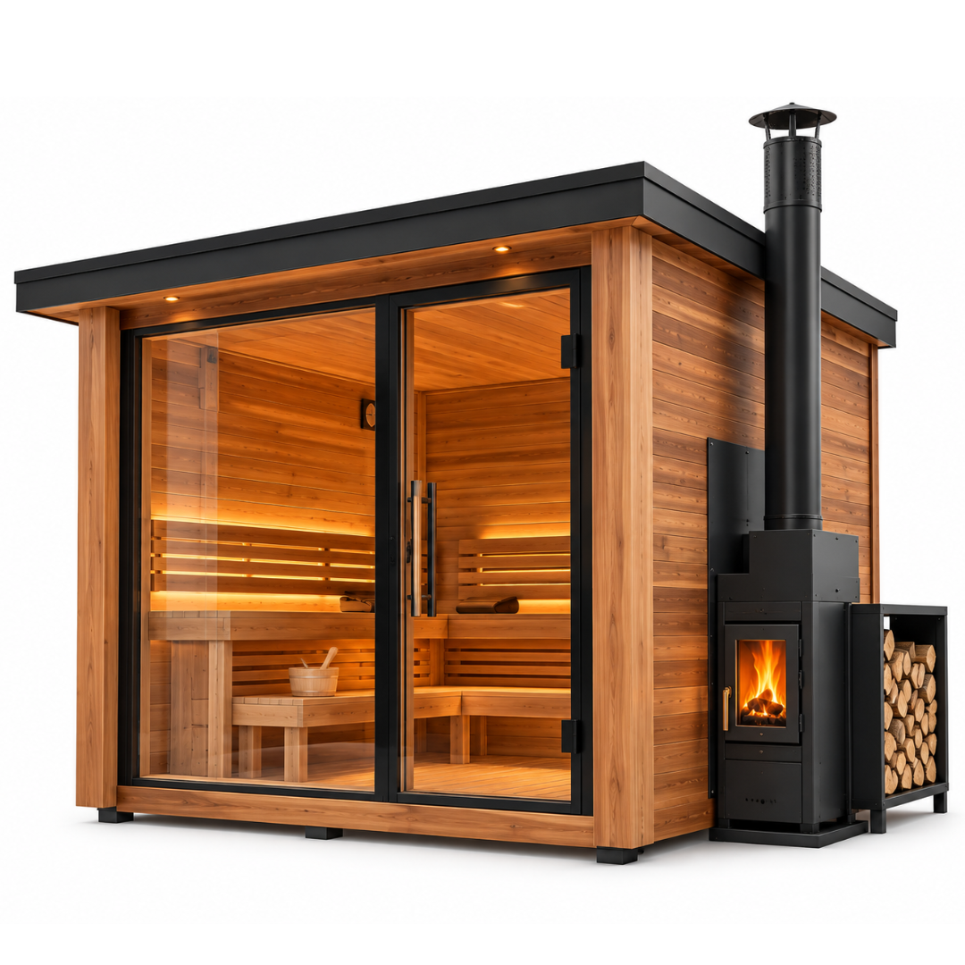Hearthwood Modern Wood-Fired Outdoor Sauna
