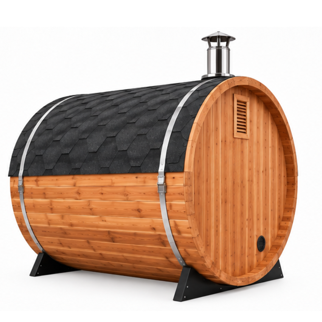 TimberFlame Classic Wood-Fired Barrel Sauna