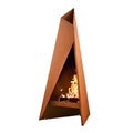 AurumHearth Apex Corten Outdoor Fireplace