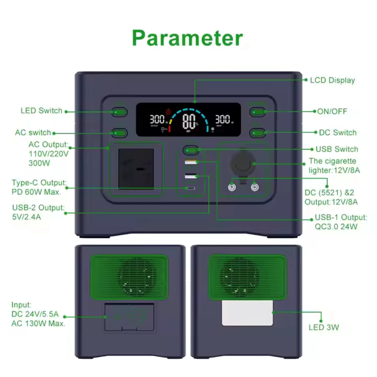 GreenCore Atlas500 Compact Solar Generator — product view 2