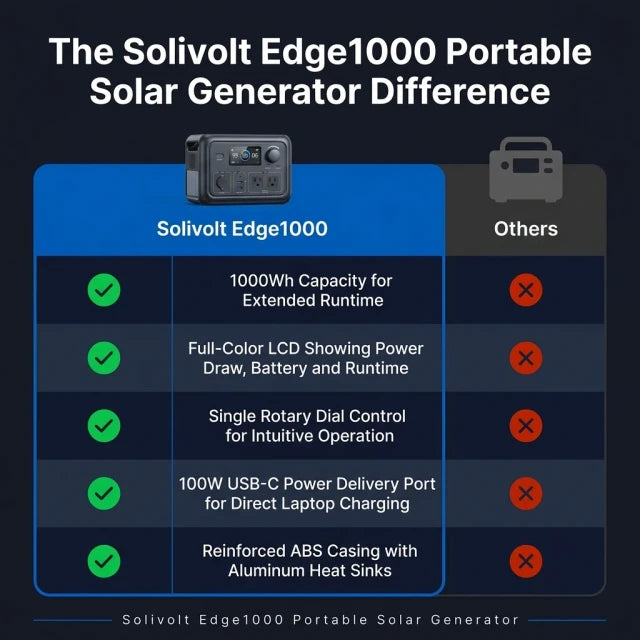 Solivolt Edge1000 Portable Solar Generator — product view 5