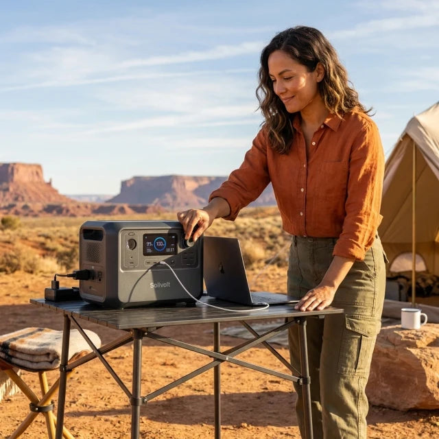 Solivolt Edge1000 Portable Solar Generator — Lifestyle