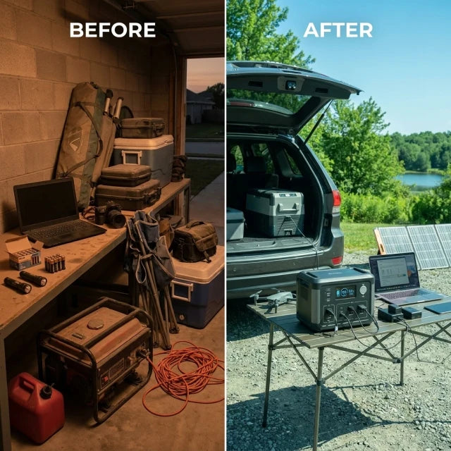 Solivolt Edge1000 Portable Solar Generator — Before & After
